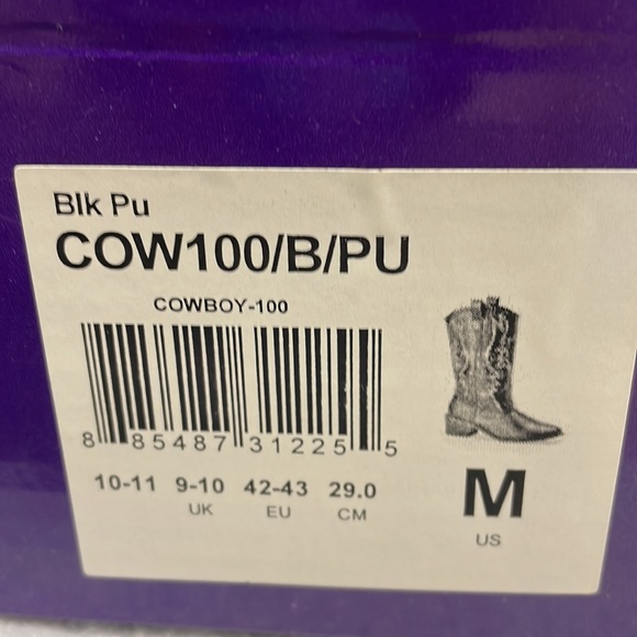 NIB Funtaisma Cowboy 100 M women’s sz 10-11 boots - Picture 9 of 14